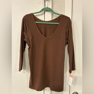 Brown Women's under layer Top.